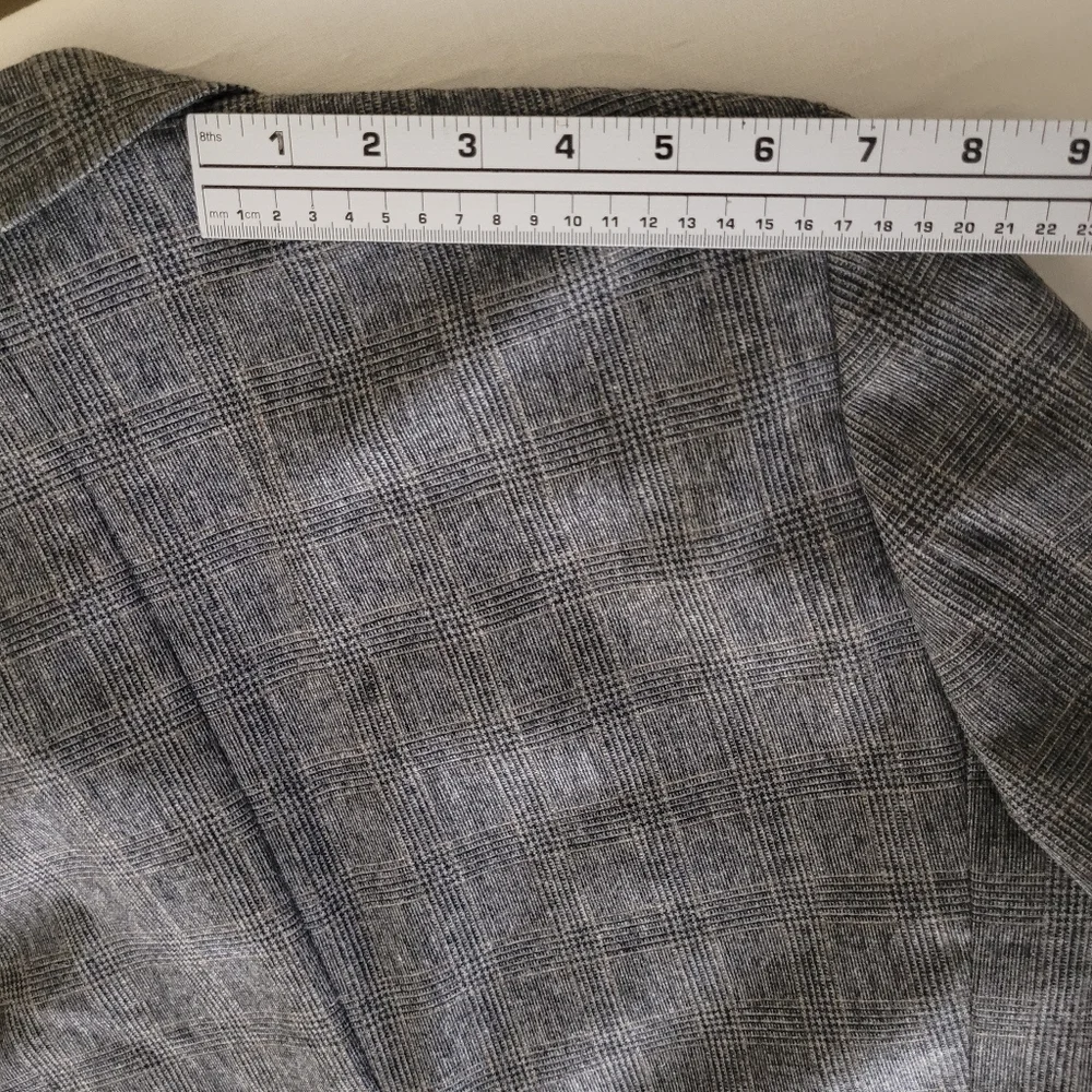 Emile Lafaurie 40R Gray Glen‎ Plaid Wool Blend Blazer Sport Coat Classic Office